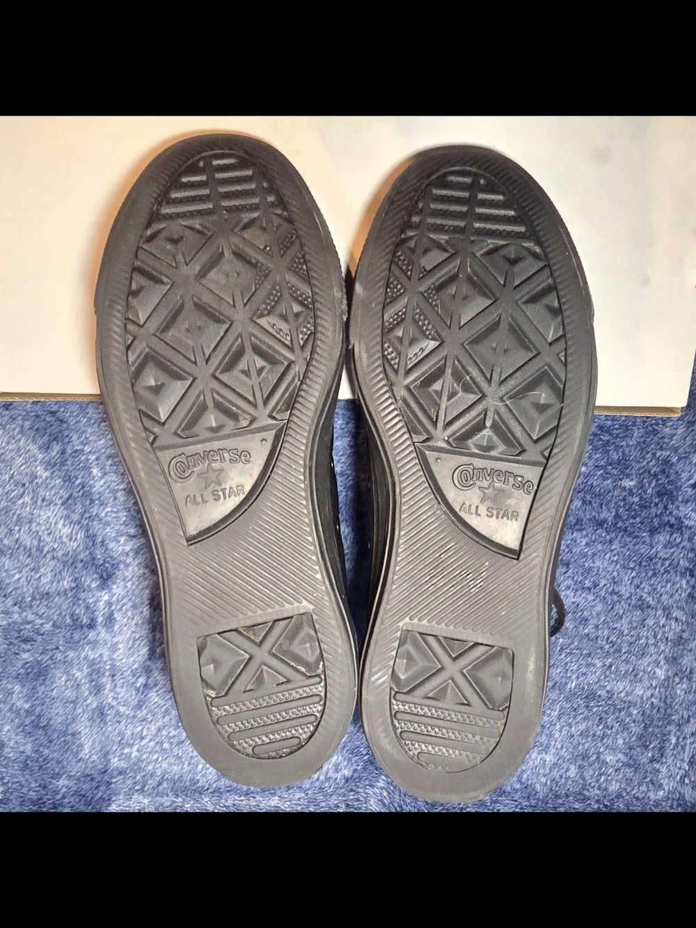 Converse Chuck Taylor All Star Leather High Tops (Black Monochrome) - Picture 6 of 7